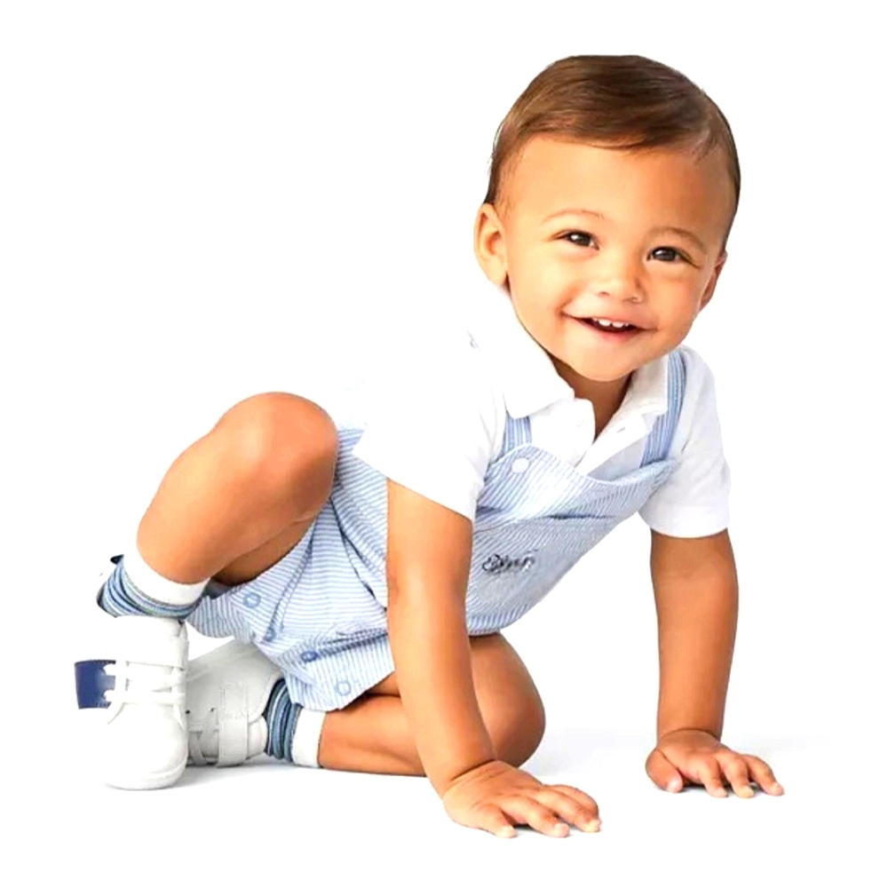 Matching Set of Overall and Polo onesi